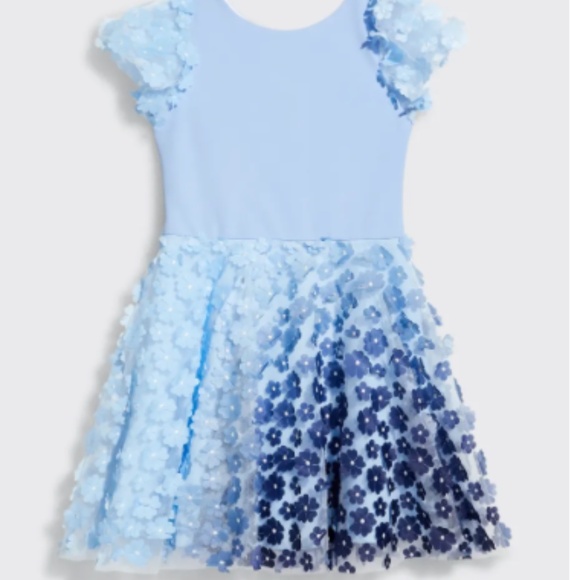Zoe Girl Milly Floral Ombre Dress | Size 12 | Whimsical Tween Style - Picture 2 of 6